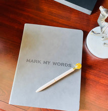 Load image into Gallery viewer, "Mark my Words" debossed sueded journal
